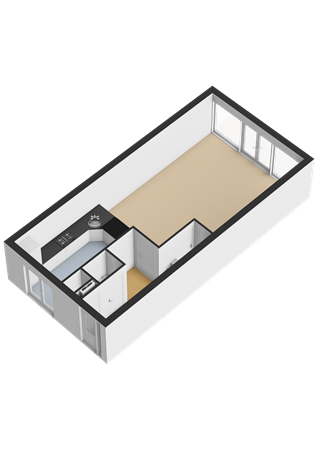 Floorplan - Tramstraat 100, 2225 CM Katwijk